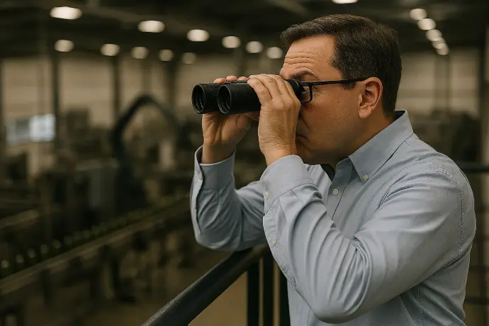 Vadovas stebi gamybos cechą – Lean2S monitoringo poreikis